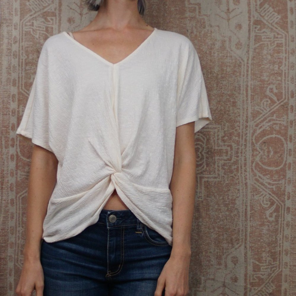 ⭐cropped knotted top